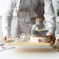 Scandinavische Glazen Theepot Set