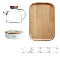 Scandinavische Glazen Theepot Set