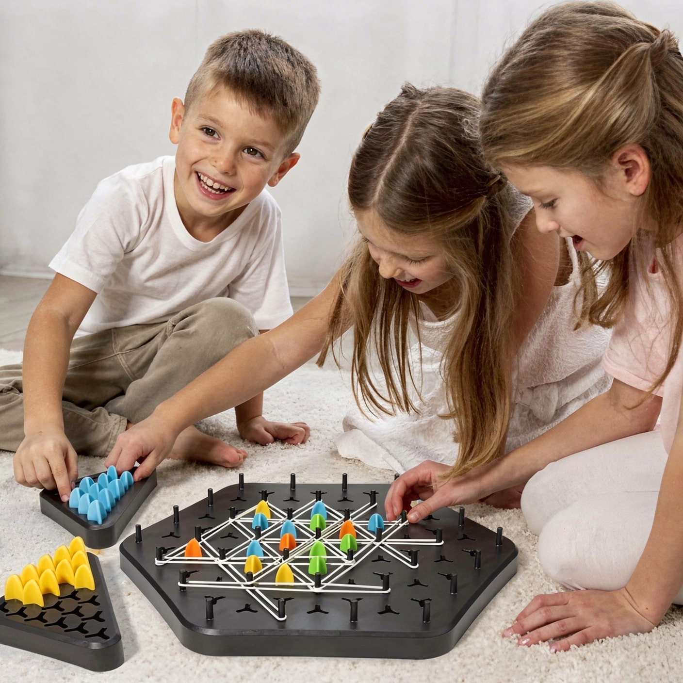 Schaken voor Kinderen | Schaakbord met Elastieken | SpeelKnoop
