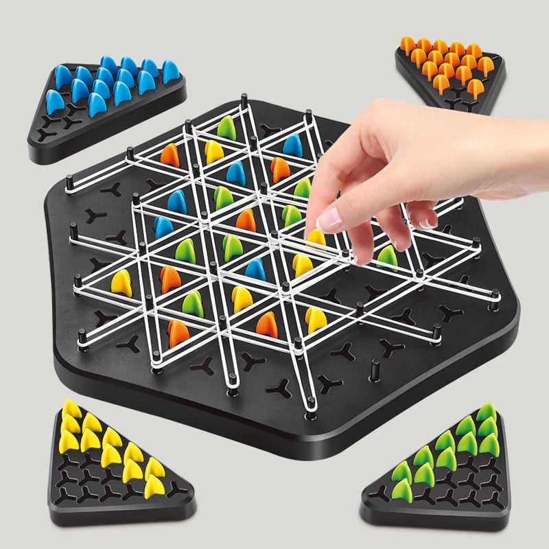 Schaken voor Kinderen | Schaakbord met Elastieken | SpeelKnoop