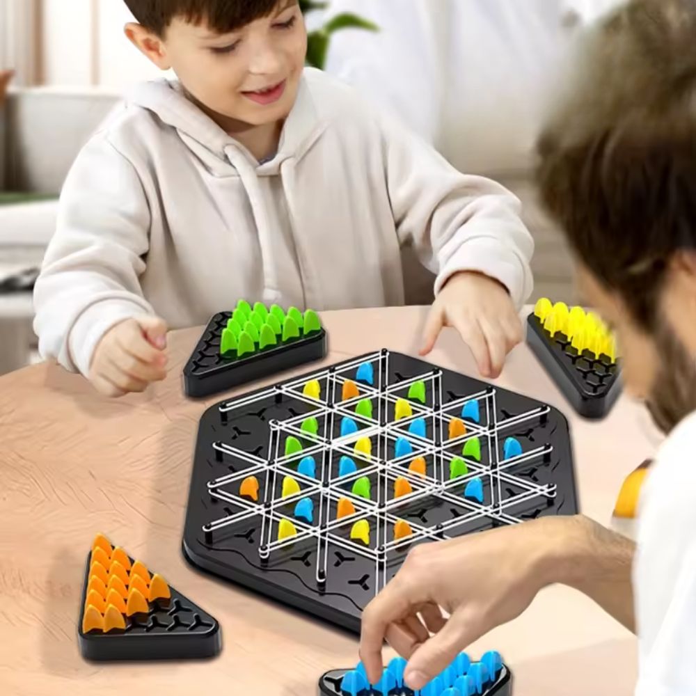 Schaken voor Kinderen | Schaakbord met Elastieken | SpeelKnoop