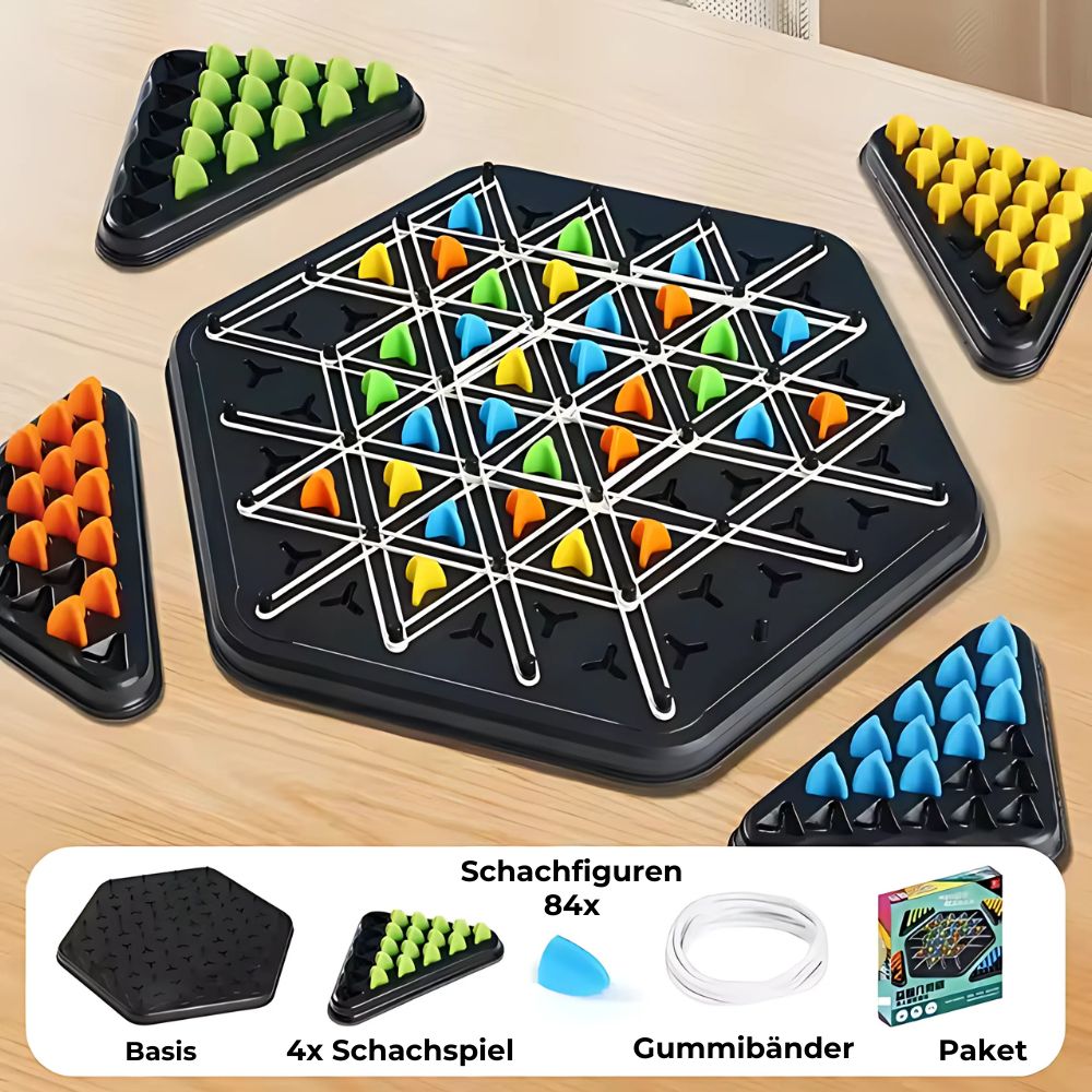 Schaken voor Kinderen | Schaakbord met Elastieken | SpeelKnoop