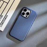 iPhone Hoes met Groefstructuur – Slanke Beschermhoes met Camera- en Krabsbescherming
