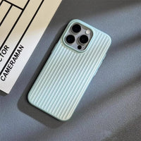iPhone Hoes met Groefstructuur – Slanke Beschermhoes met Camera- en Krabsbescherming
