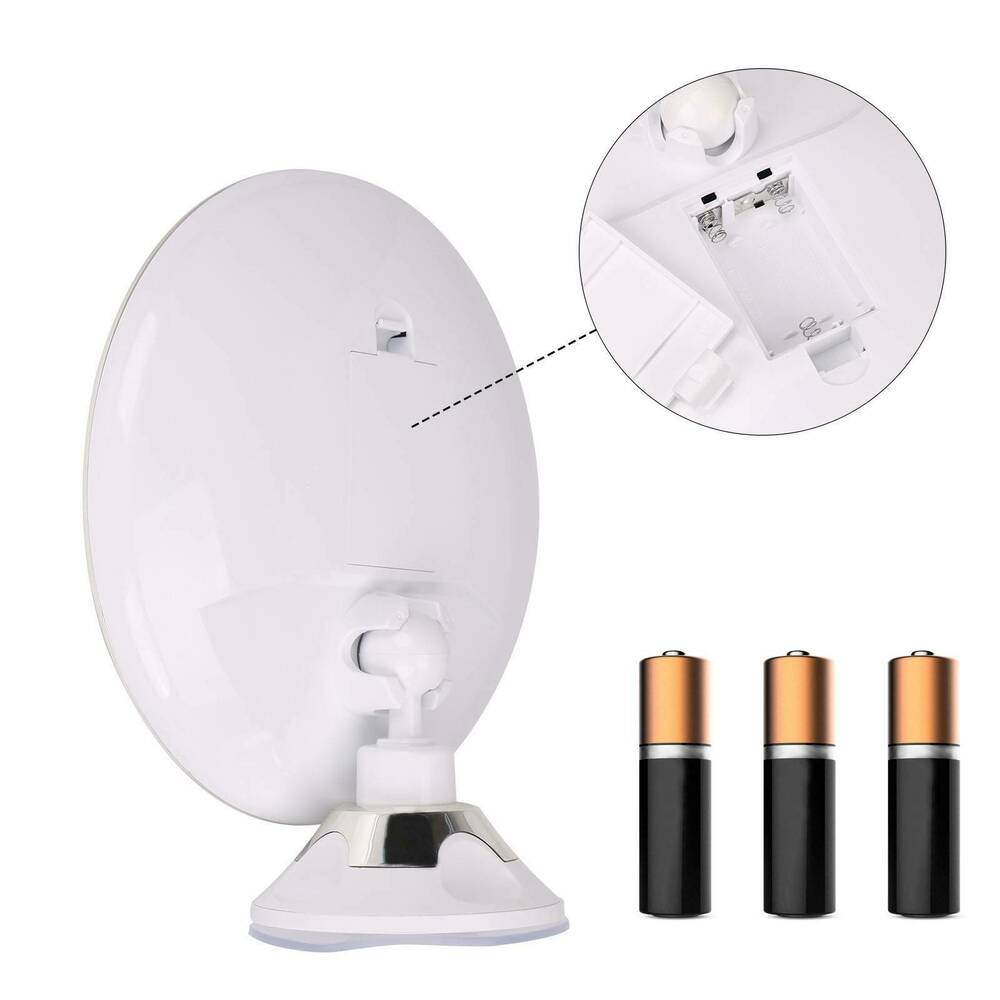 Make-up spiegel met verlichting en 10x vergroting | Verlichte LED spiegel rond | Kosmetix