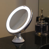 Make-up spiegel met verlichting en 10x vergroting | Verlichte LED spiegel rond | Kosmetix