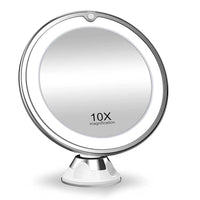 Make-up spiegel met licht en 10x vergroting | Verlichte LED spiegel rond | Kosmetix