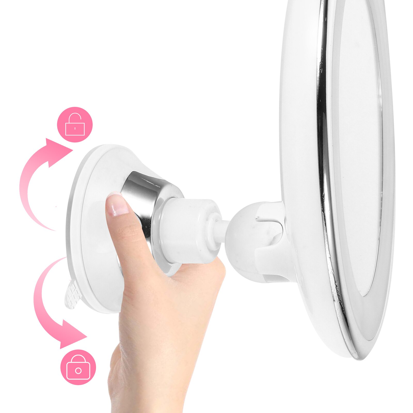 Make-up spiegel met verlichting en 10x vergroting | Verlichte LED spiegel rond | Kosmetix