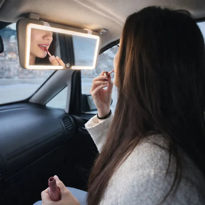 Make-up spiegel met licht voor auto | Verlichte cosmeticaspiegel | GlowVisor