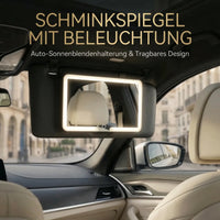 Make-up spiegel met licht voor auto | Verlichte cosmeticaspiegel | GlowVisor