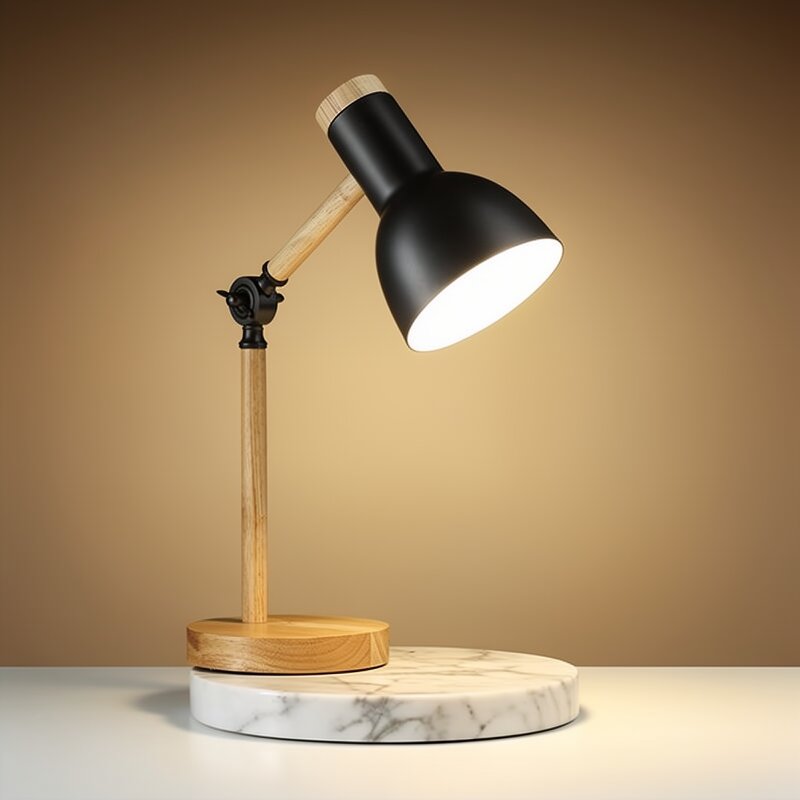 Houten bureau lamp | Tafellamp | HoutLicht