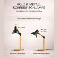 Houten bureau lamp | Tafellamp | HoutLicht