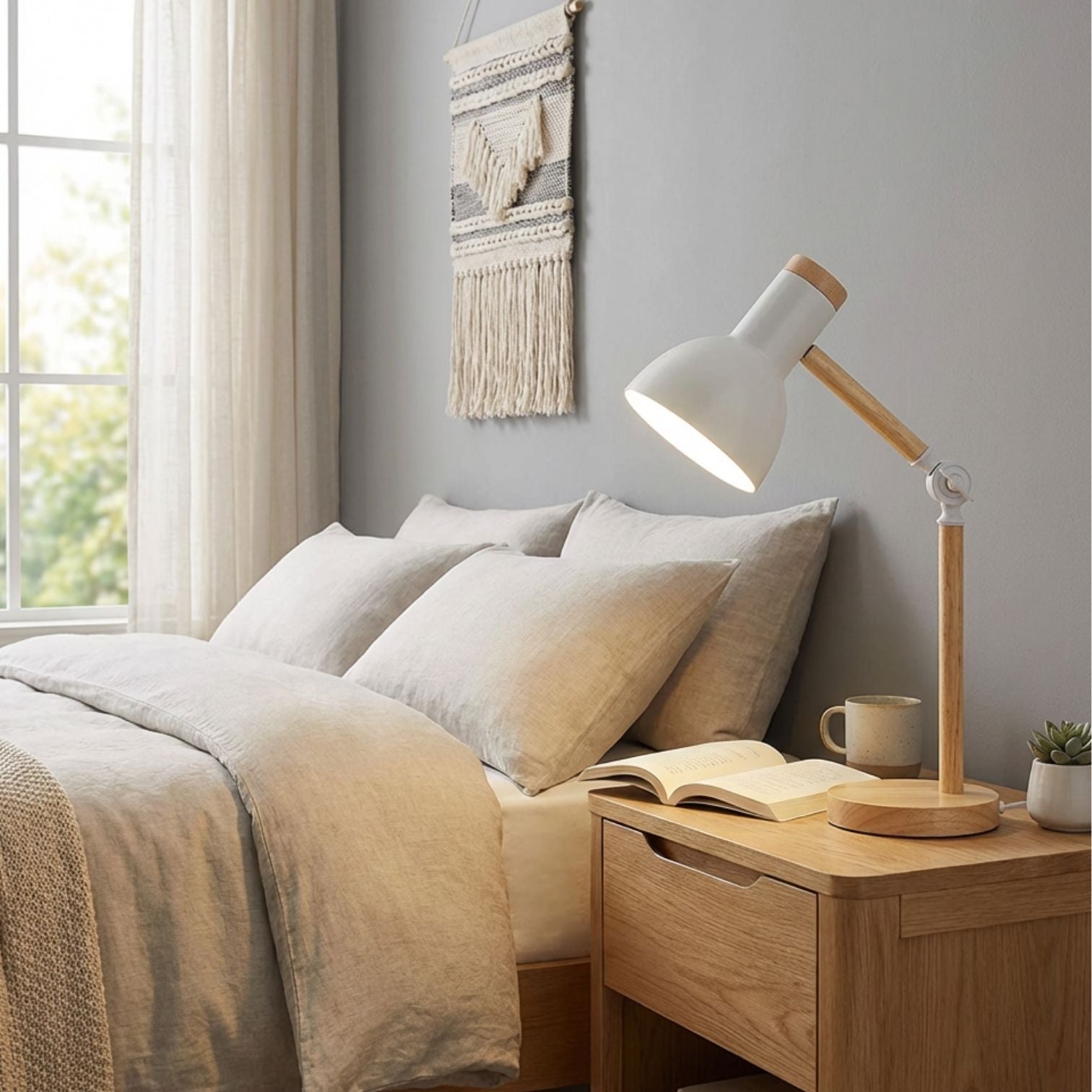 Houten bureaulamp | Tafellamp | HoutLicht