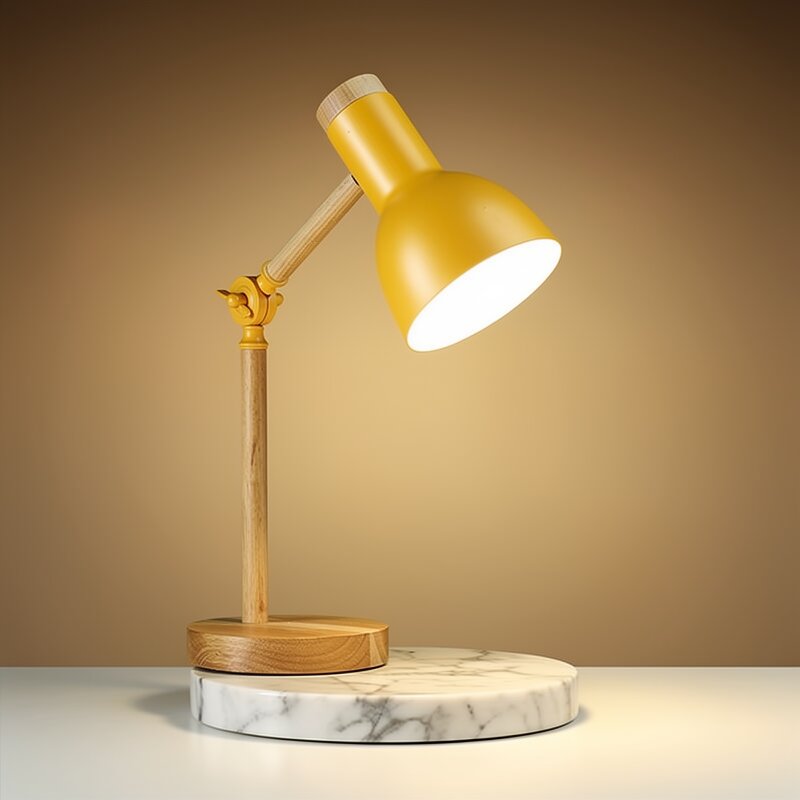 Houten bureau lamp | Tafellamp | HoutLicht