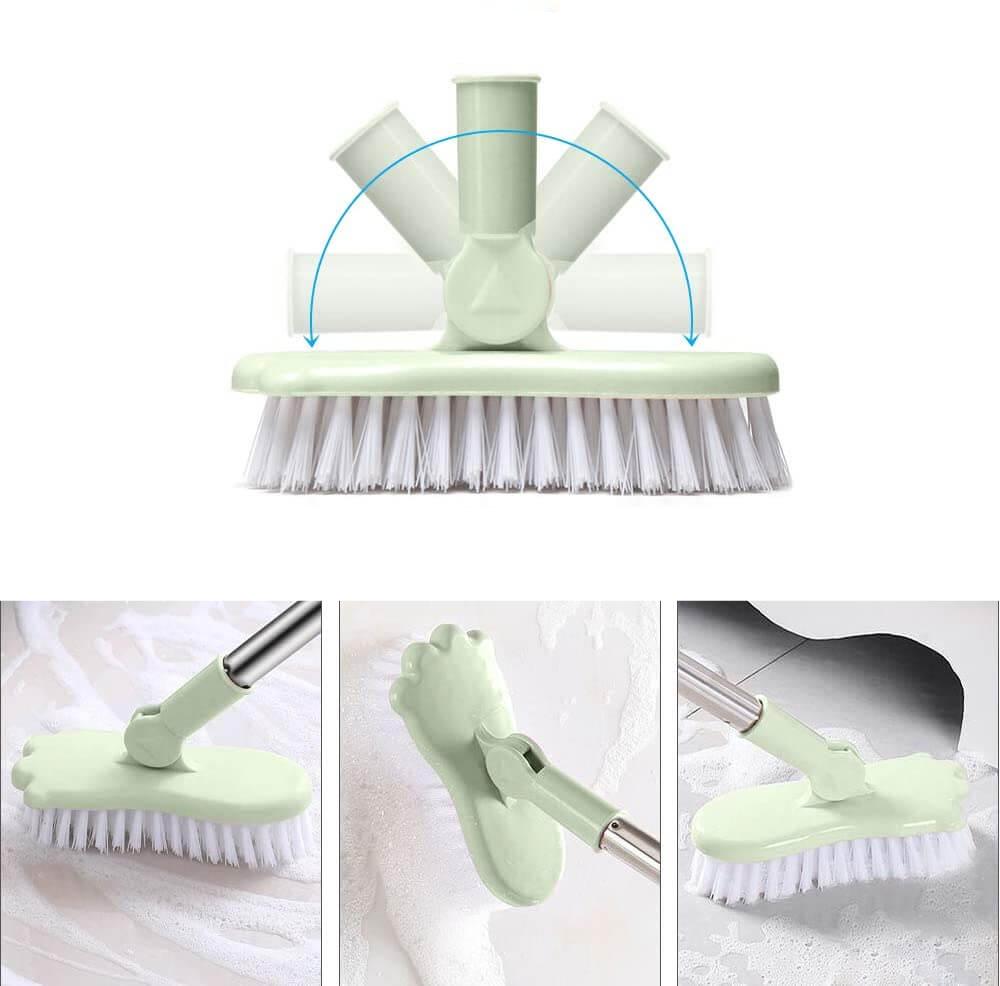 Telescopische roterende borstel | Perfect schoonmaakgereedschap voor badkamer en terras