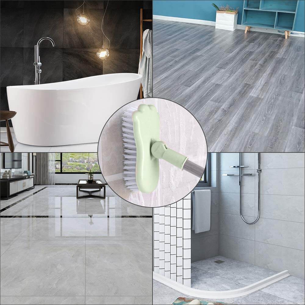 Telescopische roterende borstel | Perfect schoonmaakgereedschap voor badkamer en terras