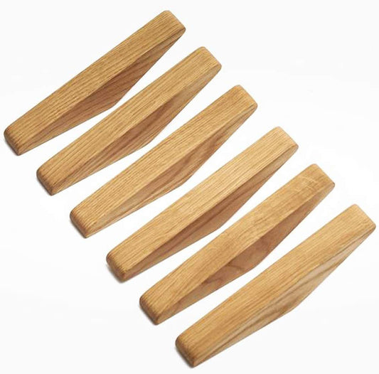 Minimalistische Houten Wandhaken voor Thuis – 6 Stuks