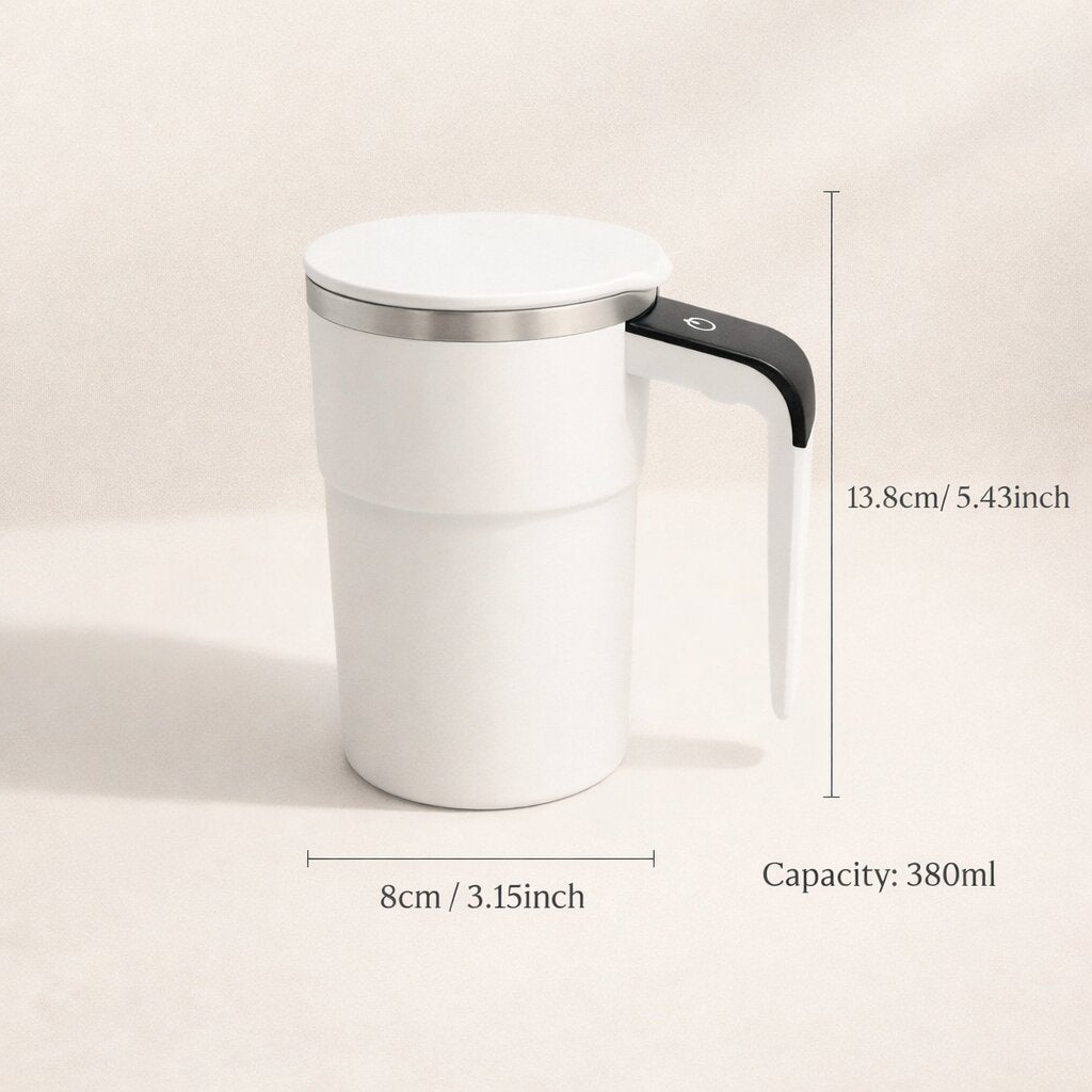 Zelfroerende Mok met LCD & USB | Automatische Beker voor Koffie en meer | RoerMeester