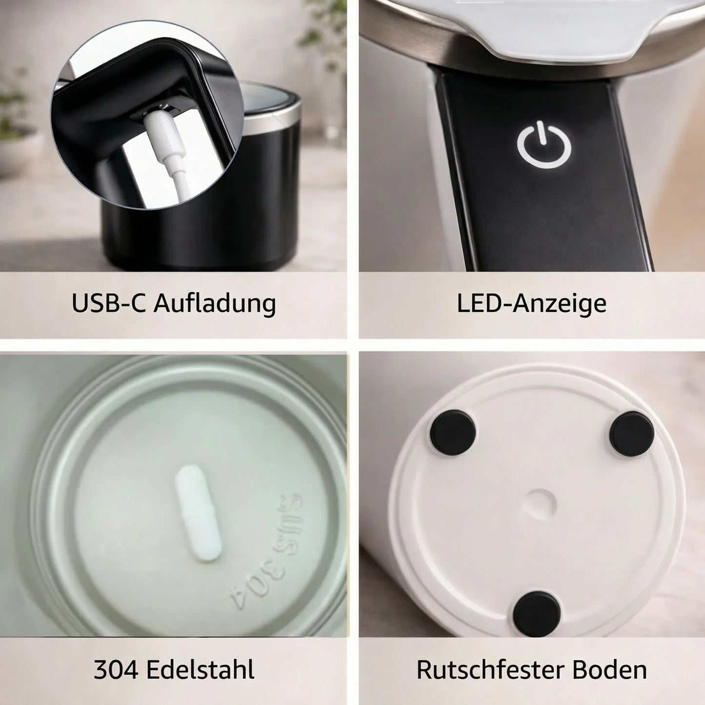 Zelfroerende Mok met LCD & USB | Automatische Beker voor Koffie en meer | RoerMeester