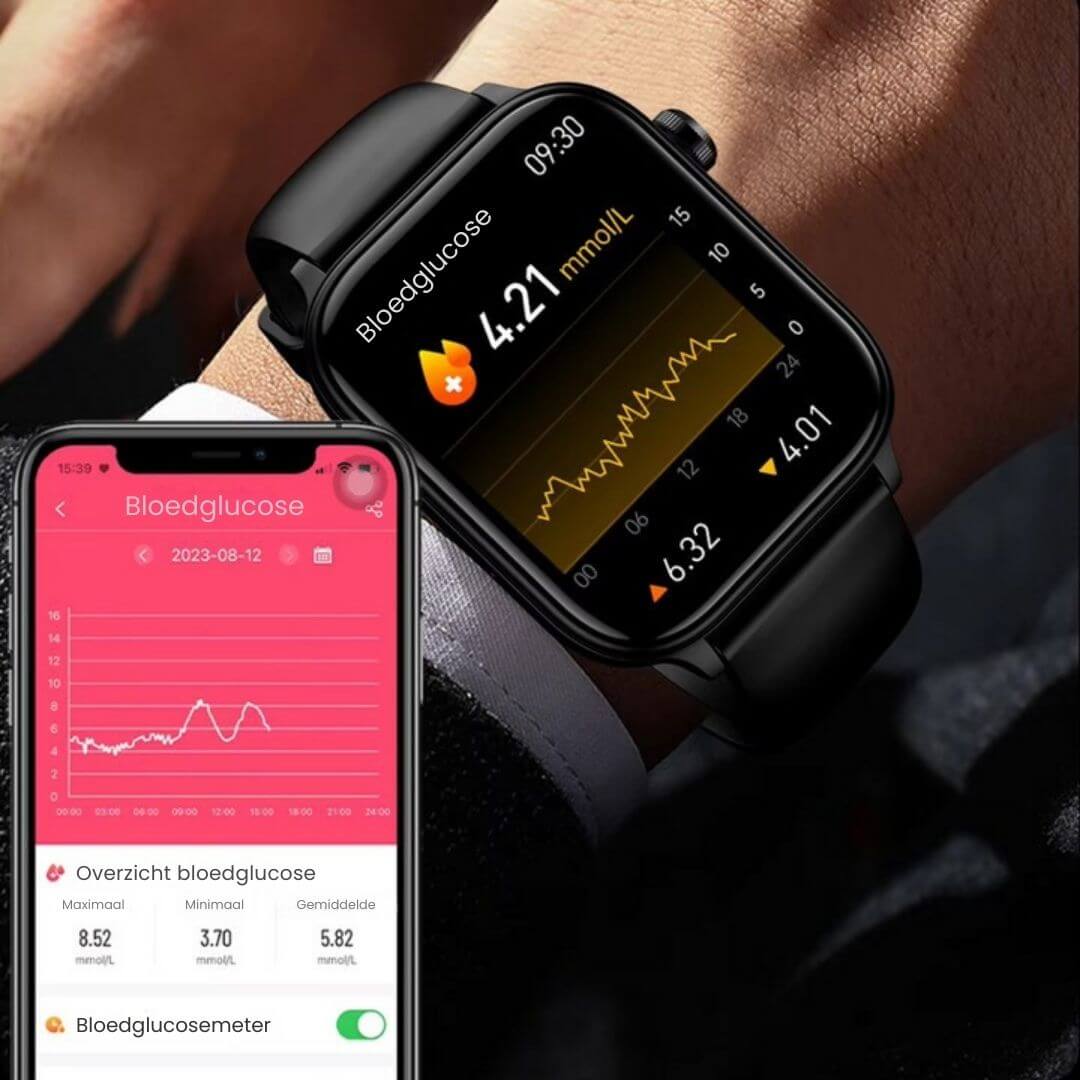 Senior Smartwatch met GPS en Gezondheidsmonitoring