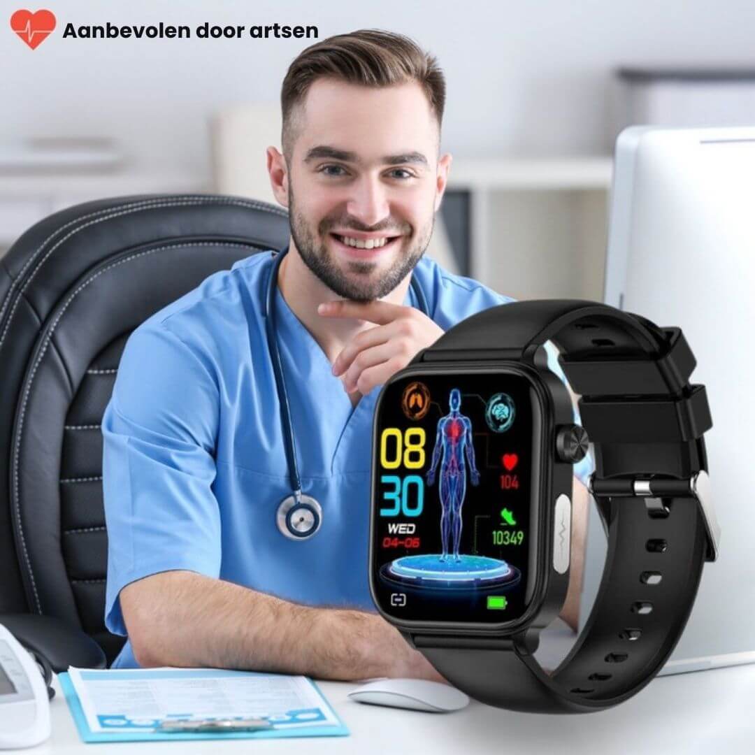Senior Smartwatch met GPS en Gezondheidsmonitoring