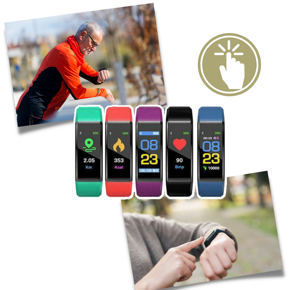 Brehn | Senioren Smartwatch | Hartslag & Bloeddruk Altijd in Beeld