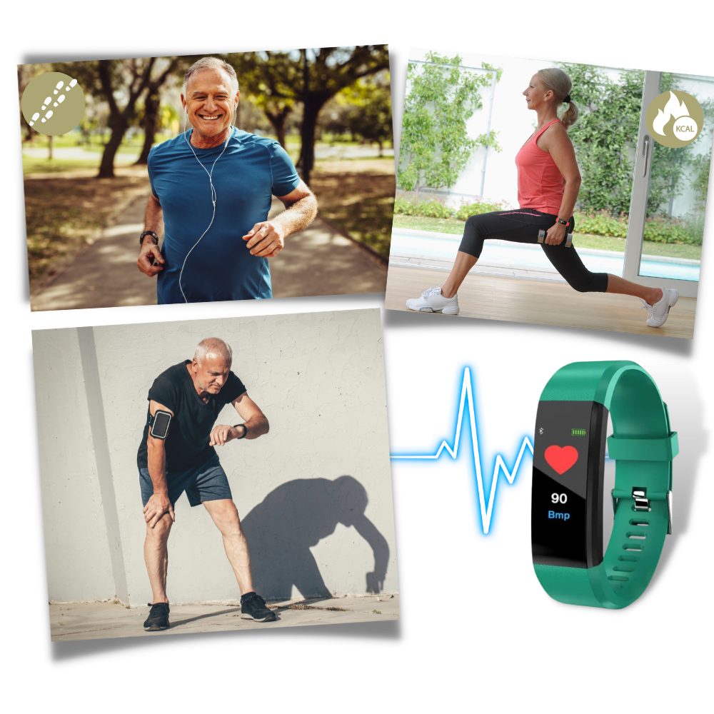 Brehn | Senioren Smartwatch | Hartslag & Bloeddruk Altijd in Beeld