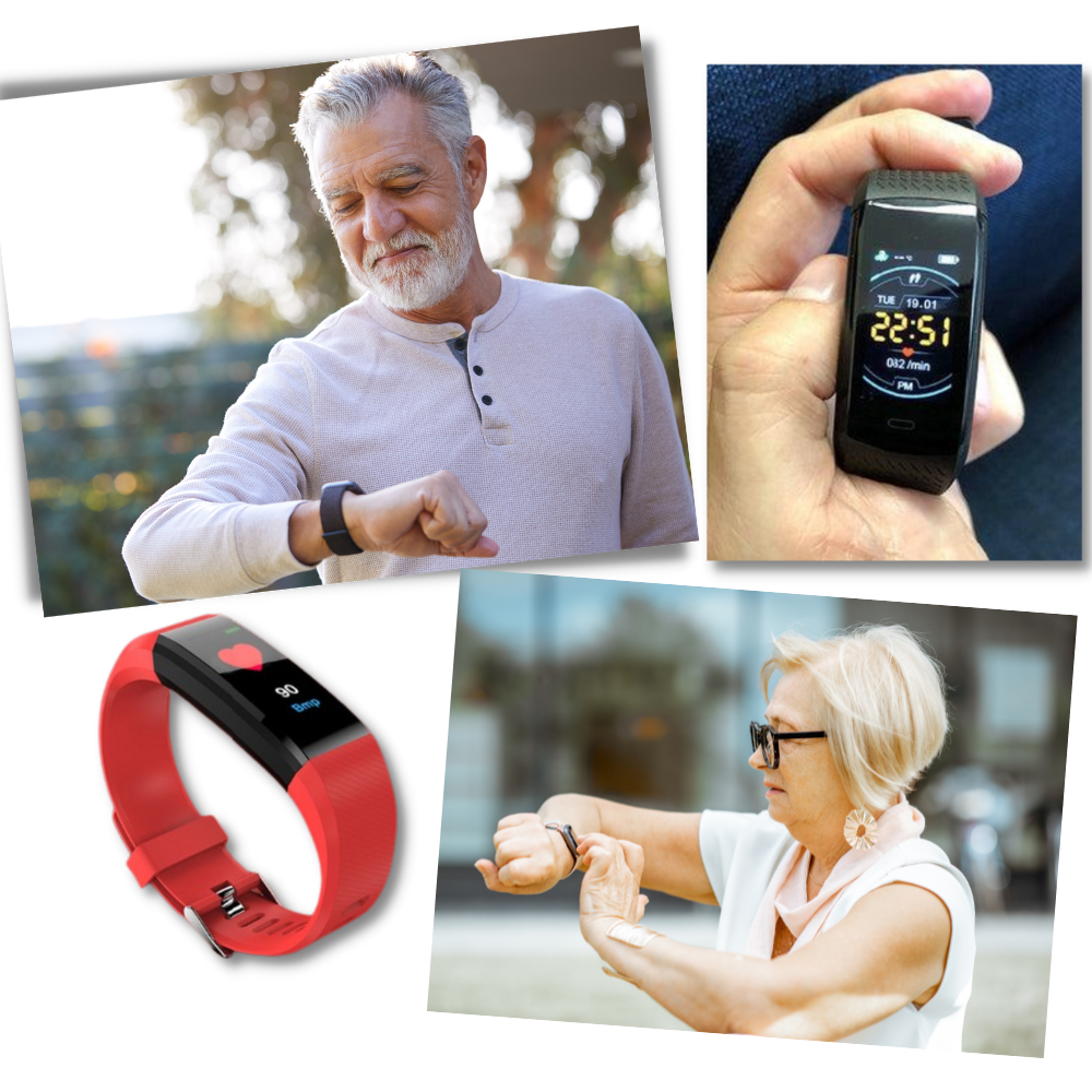 Brehn | Senioren Smartwatch | Hartslag & Bloeddruk Altijd in Beeld