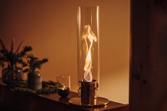 FlameGlow - Moderne tafelhaard met verstelbare vlammen voor een gezellige sfeer