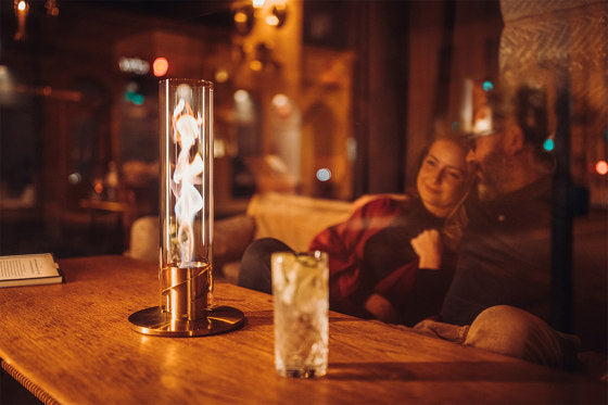 FlameGlow - Moderne tafelhaard met verstelbare vlammen voor een gezellige sfeer