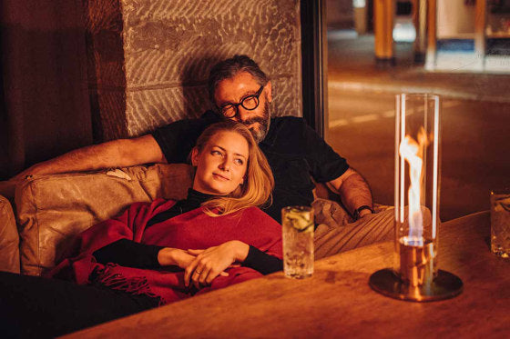 FlameGlow - Moderne tafelhaard met verstelbare vlammen voor een gezellige sfeer