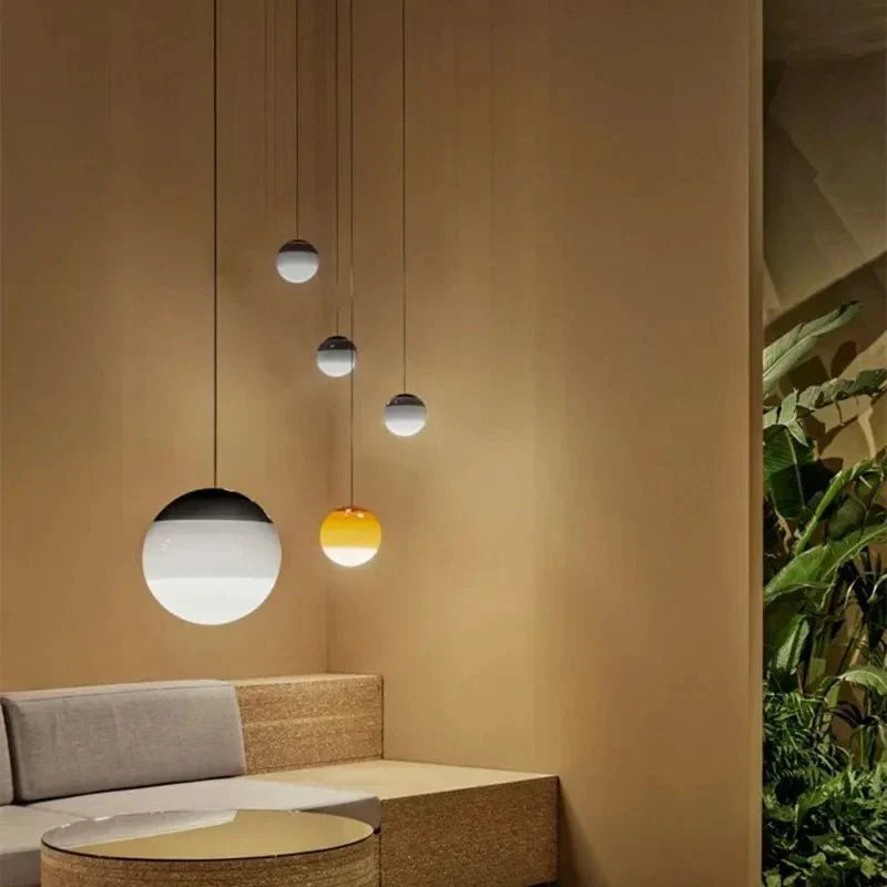 Kleurverloop Glazen Hanglamp Moderne Verlichting