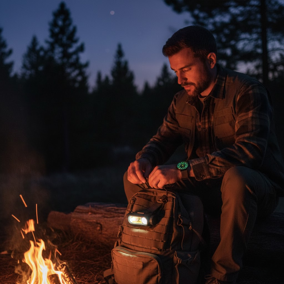 ShadowTime | Militaire Horloge – Luminescente Precisie voor Avonturen en Nacht