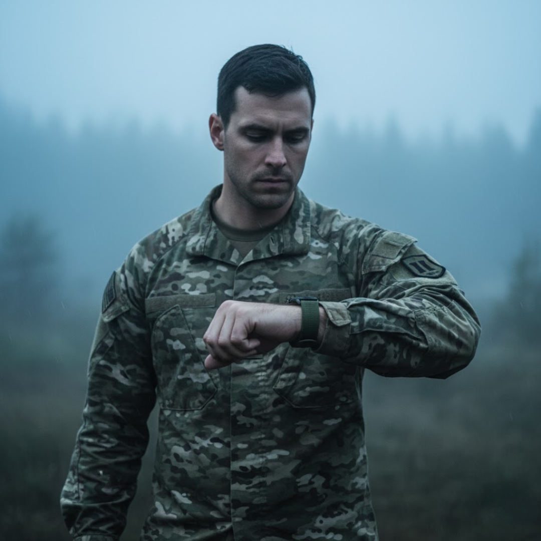 ShadowTime | Militaire Horloge – Luminescente Precisie voor Avonturen en Nacht