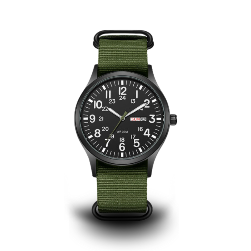 ShadowTime | Militaire Horloge – Luminescente Precisie voor Avonturen en Nacht