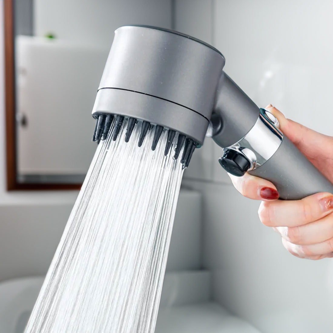 Brehn | Verstelbare hogedrukdouchekop met 3 instellingen en waterfilter