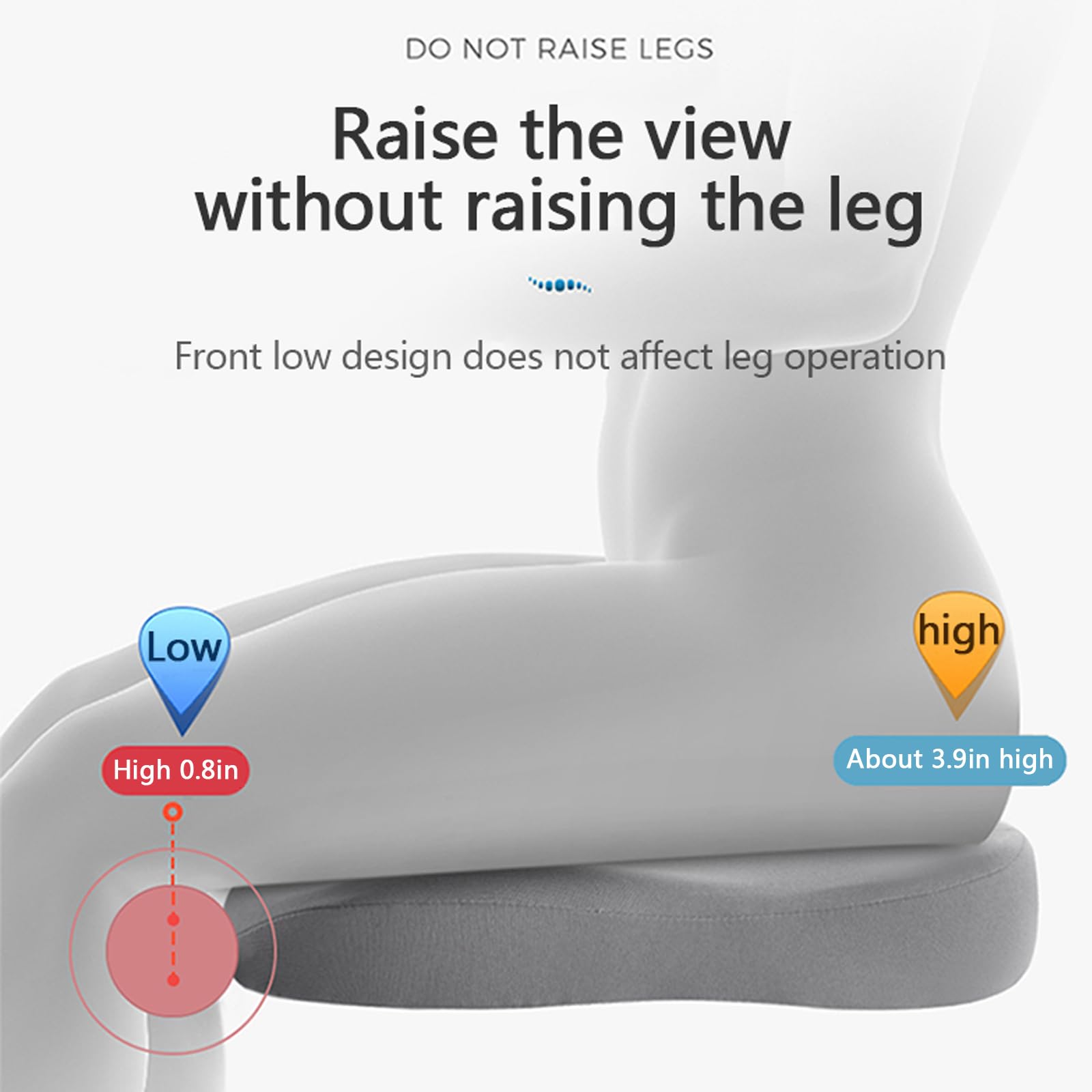 Auto Zitverhoger Kussen | Geheugen Schuim Zitkussen | Ergonomisch Zitkussen voor het Rijden | RijdComfort