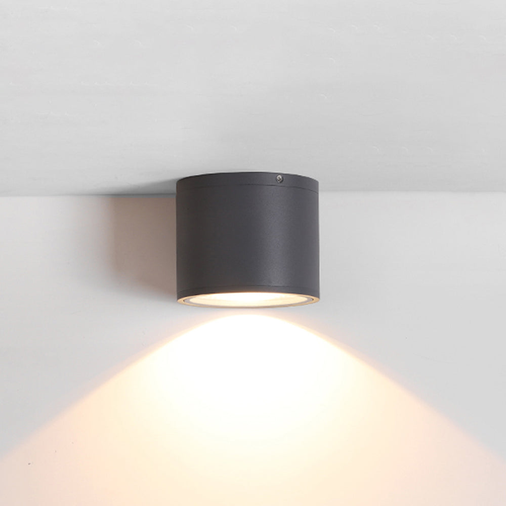 Ray Moderne Zwarte Cilindrische Inbouw Plafondlamp Spot