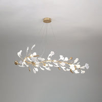 Olivia Moderne Art Deco Metaal & Keramiek Kroonluchter, Goud