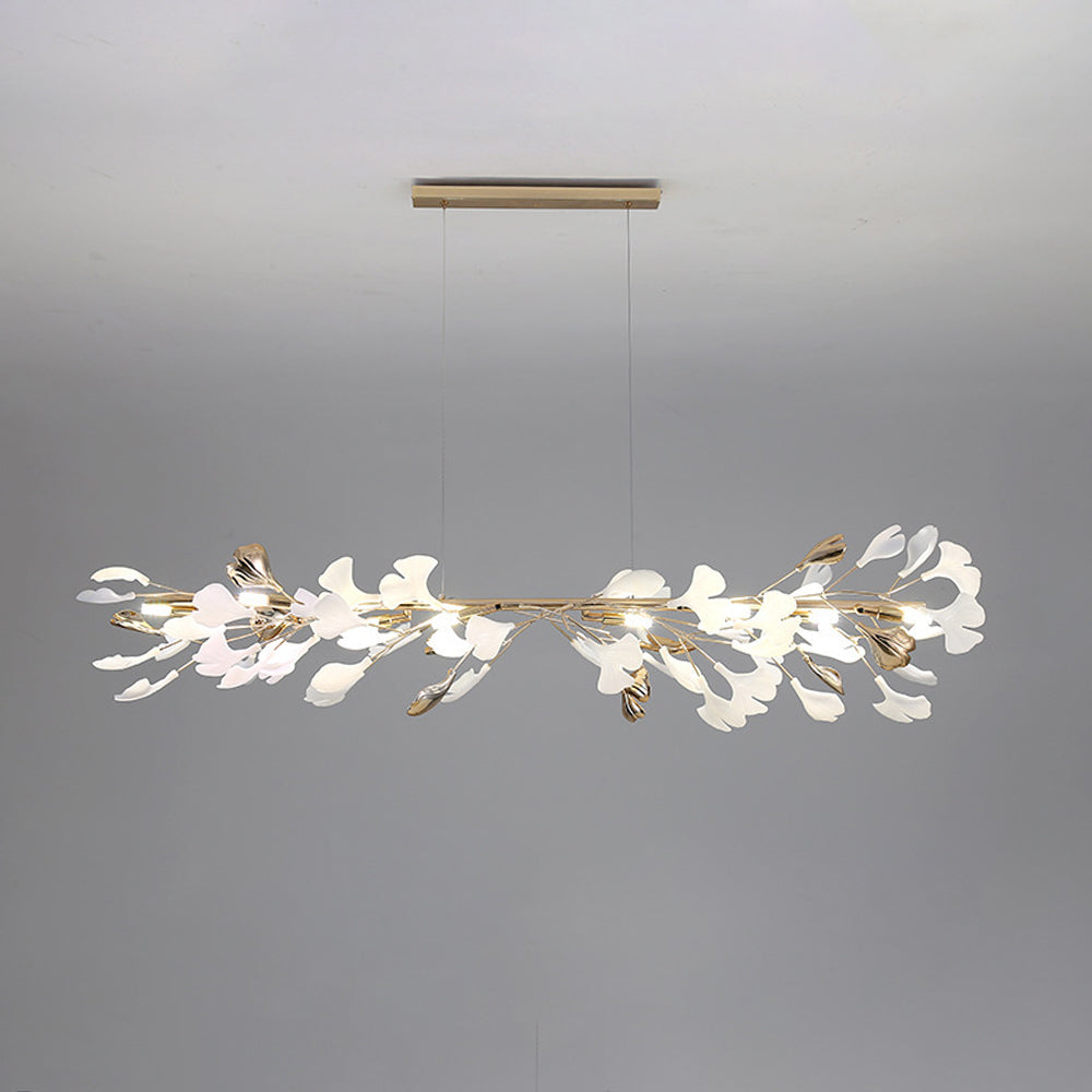 Olivia Moderne Art Deco Metaal & Keramiek Kroonluchter, Goud