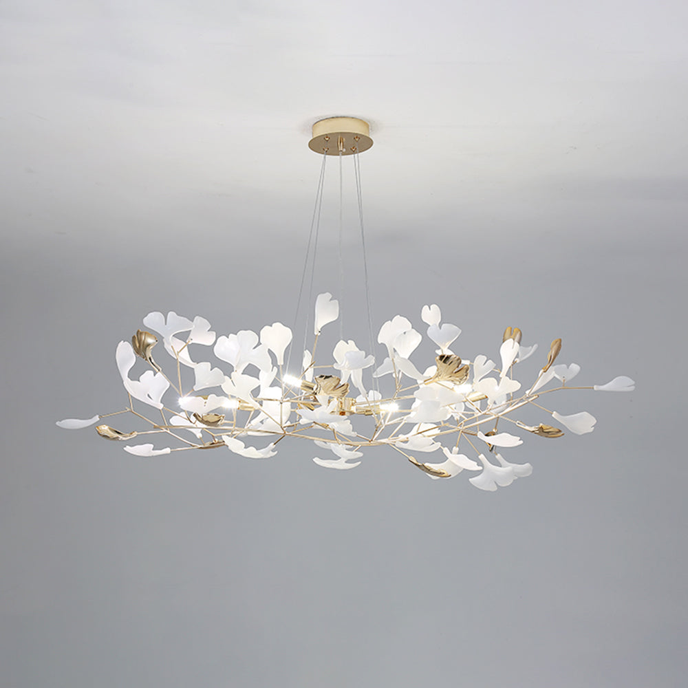 Jarn Hanglamp Blad/Multi Modern Metaal/Porselein Goud/Wit Woonkamer