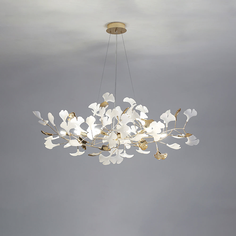 Jarn Hanglamp Blad/Multi Modern Metaal/Porselein Goud/Wit Woonkamer