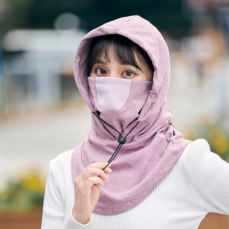 Hooded Face Mask met Nekwarmer voor Fietsen
