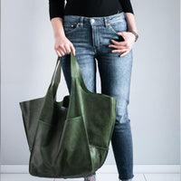 Oversized Weekend Handtassen van Leer