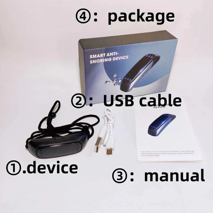 Slimme Anti-Snurkapparaat EMS Pulse Stop Snore Draagbaar Comfortabel Slaap Goed Stop Snurken Gezondheidszorg Slaap Apneu Hulp USB