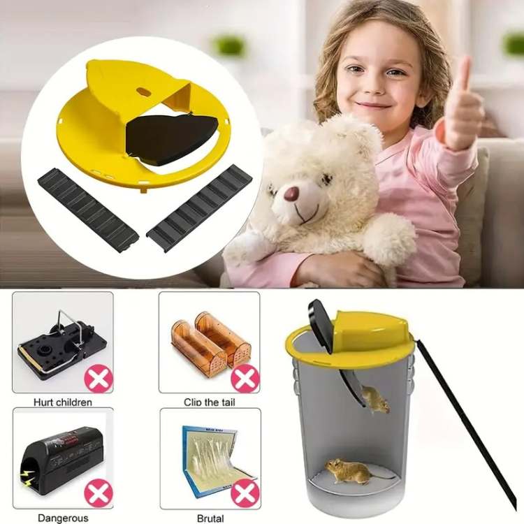 Muisval Multi-Vang | Automatische Kantelfunctie | Veilig voor Kinderen en Huisdieren