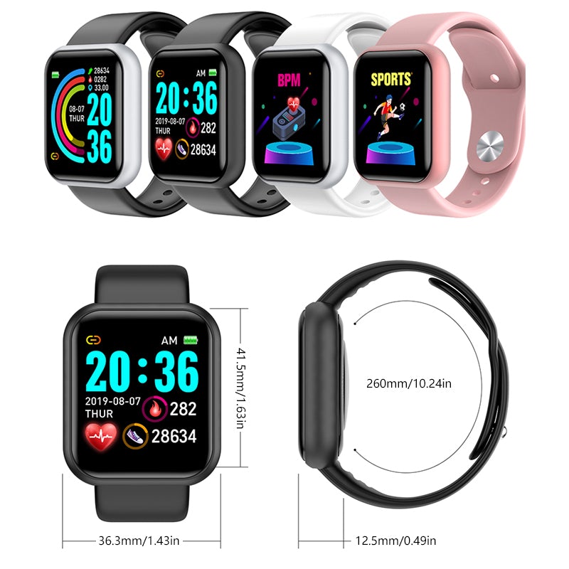 Slimme Horloge met Hartslagmeter – Multifunctioneel IP67 Waterdicht