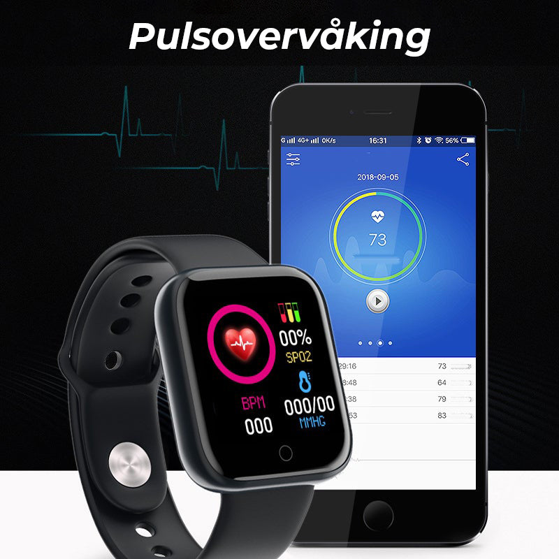 Slimme Horloge met Hartslagmeter – Multifunctioneel IP67 Waterdicht