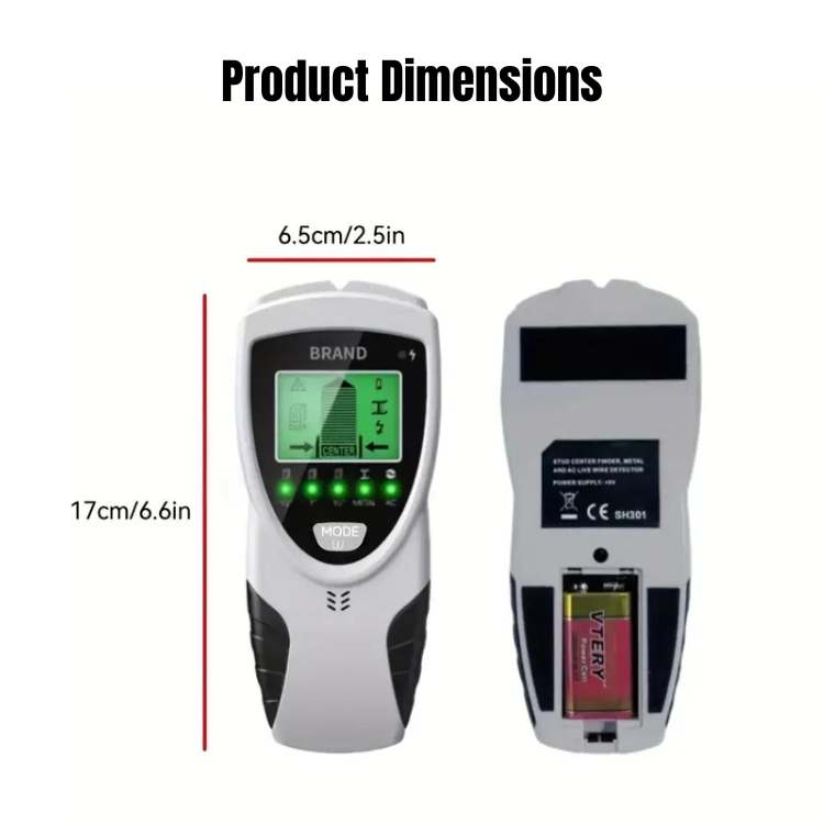 5-in-1 SmartScan Stud Detector