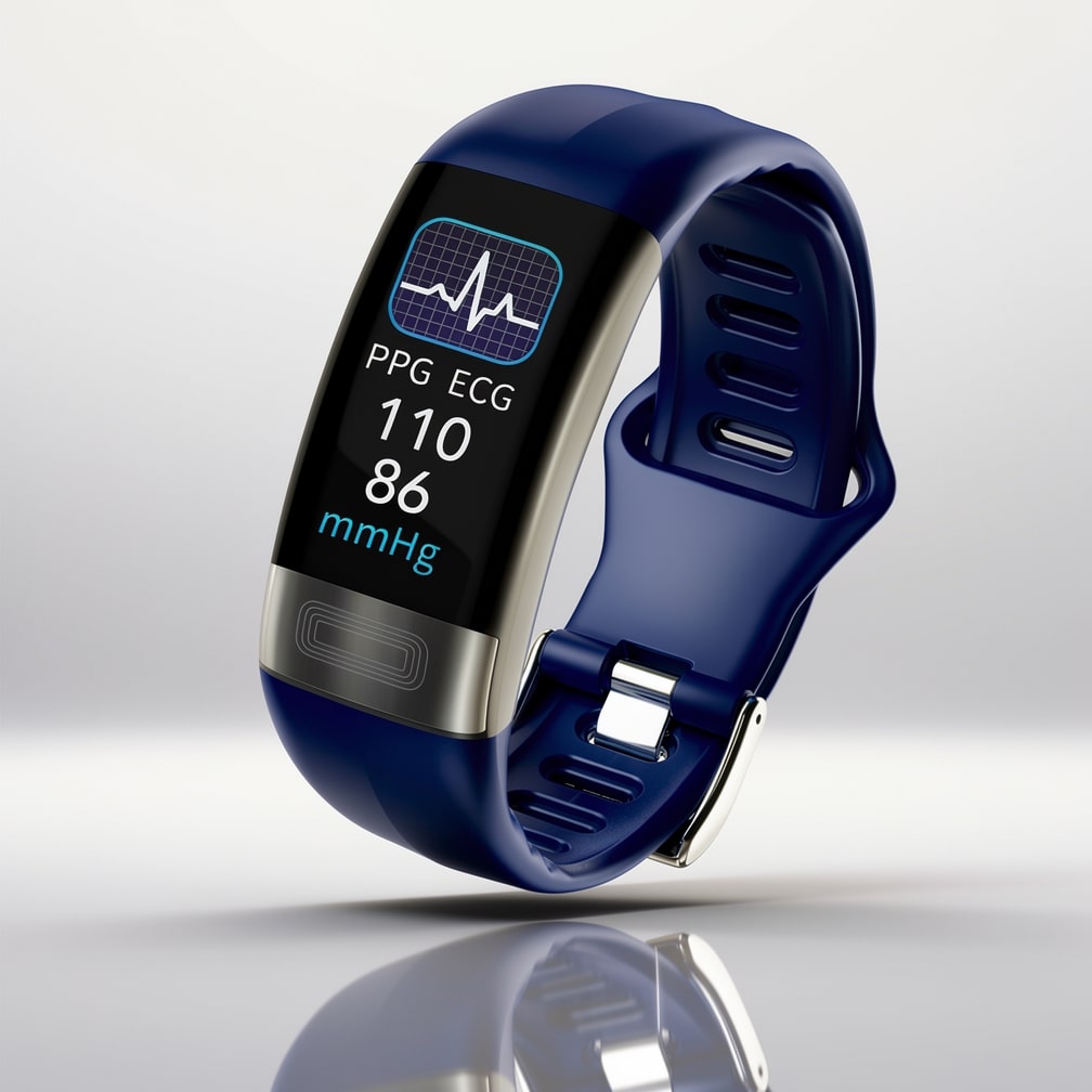 Smartwatch met EKG, Hartslag, Bloeddruk & Slaaptracking voor Dames en Heren | Fitness Tracker | Vitaro